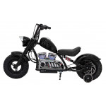 Elektrická motorka Chopper Warrior - čierna